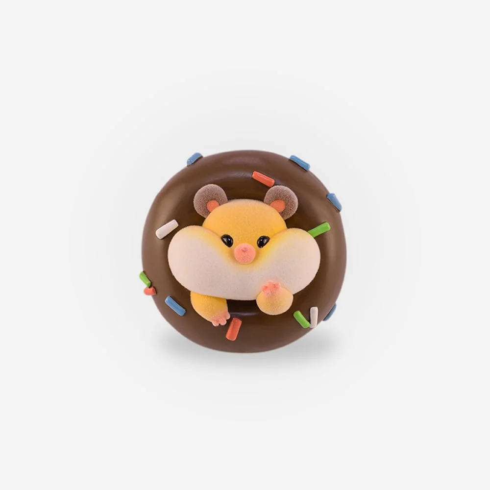FLOCKING RICH HAMSTER - Hamster's Daily life 4~7cm Blind Box - 1 Unidade
